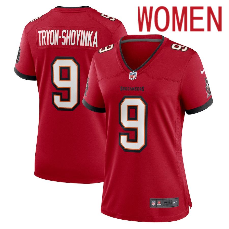 Cheap Women Tampa Bay Buccaneers 9 Joe Tryon-Shoyinka Nike Red Game NFL Jersey